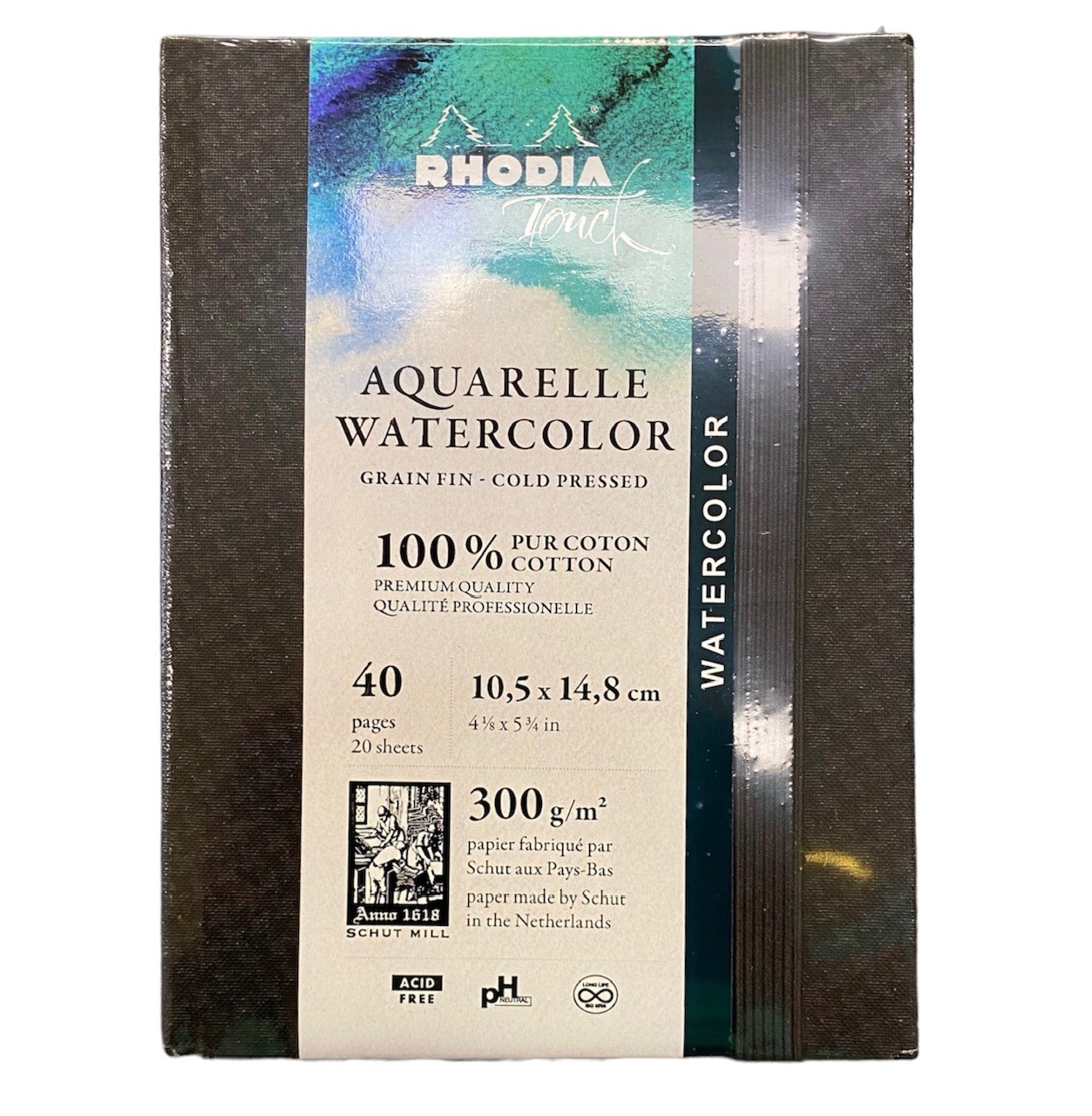 Rhodia Touch Aquarelpapier Blok A6 300gr. 20 vel. 