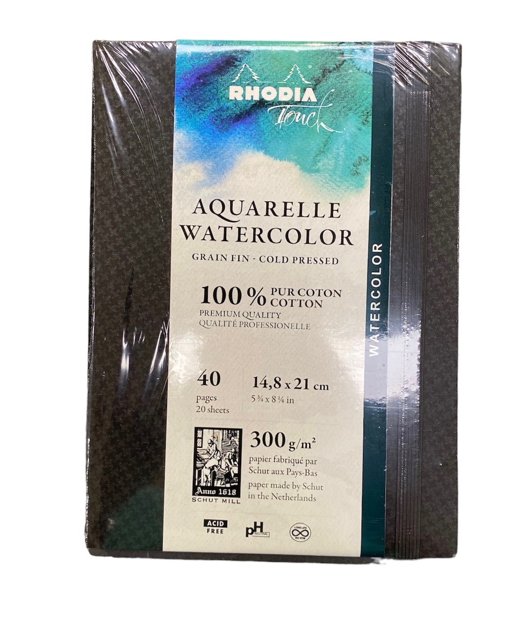Rhodia Touch Aquarelpapier Blok  A5 300gr. 20 vel. 