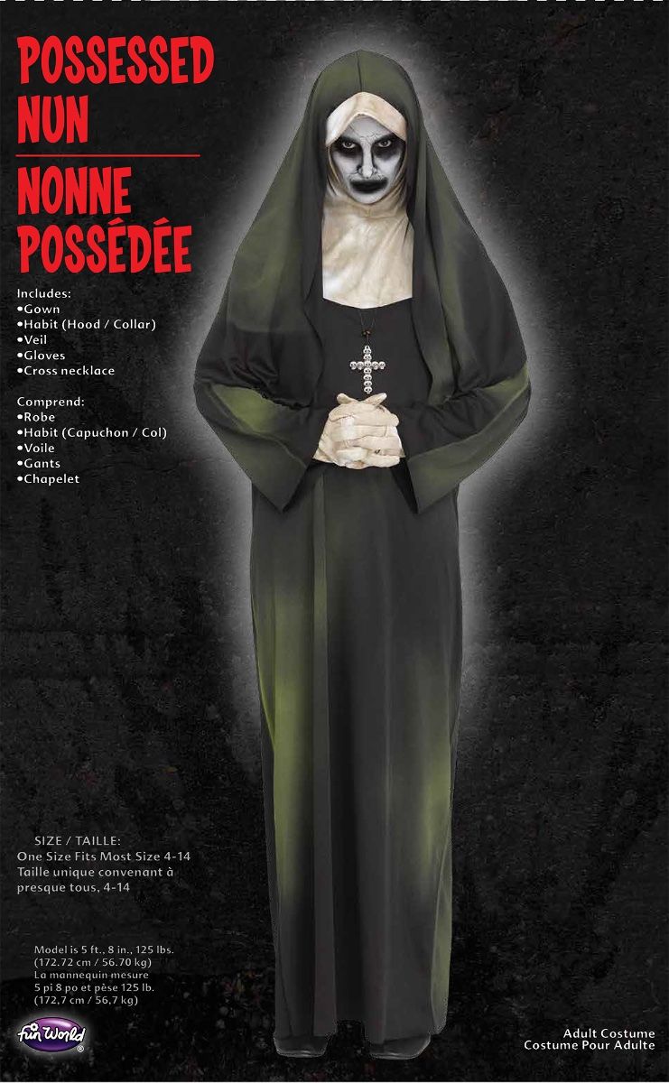The Nun VALAK Non Kostuum Volwassenen ONE SIZE - Afbeelding 3