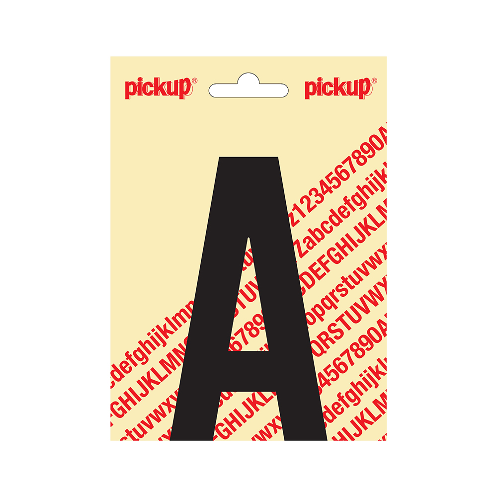 Pickup Nobel 120mm Zwart Letter en Cijfer-stickers - keuze uit 36 soorten