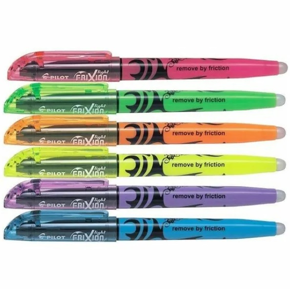 Uitwisbare Markeerstift PILOT FriXion Light set à 6 stuks - Afbeelding 2