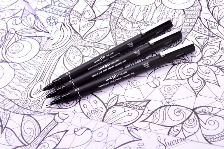 Uni-ball Pin Fineliner Set 8 delig.  - Afbeelding 3