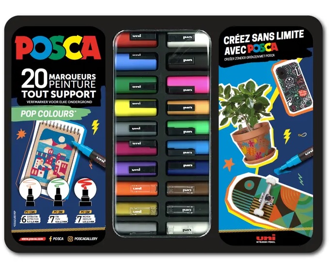 Posca Verfstiften Set Pop Colours 20st.