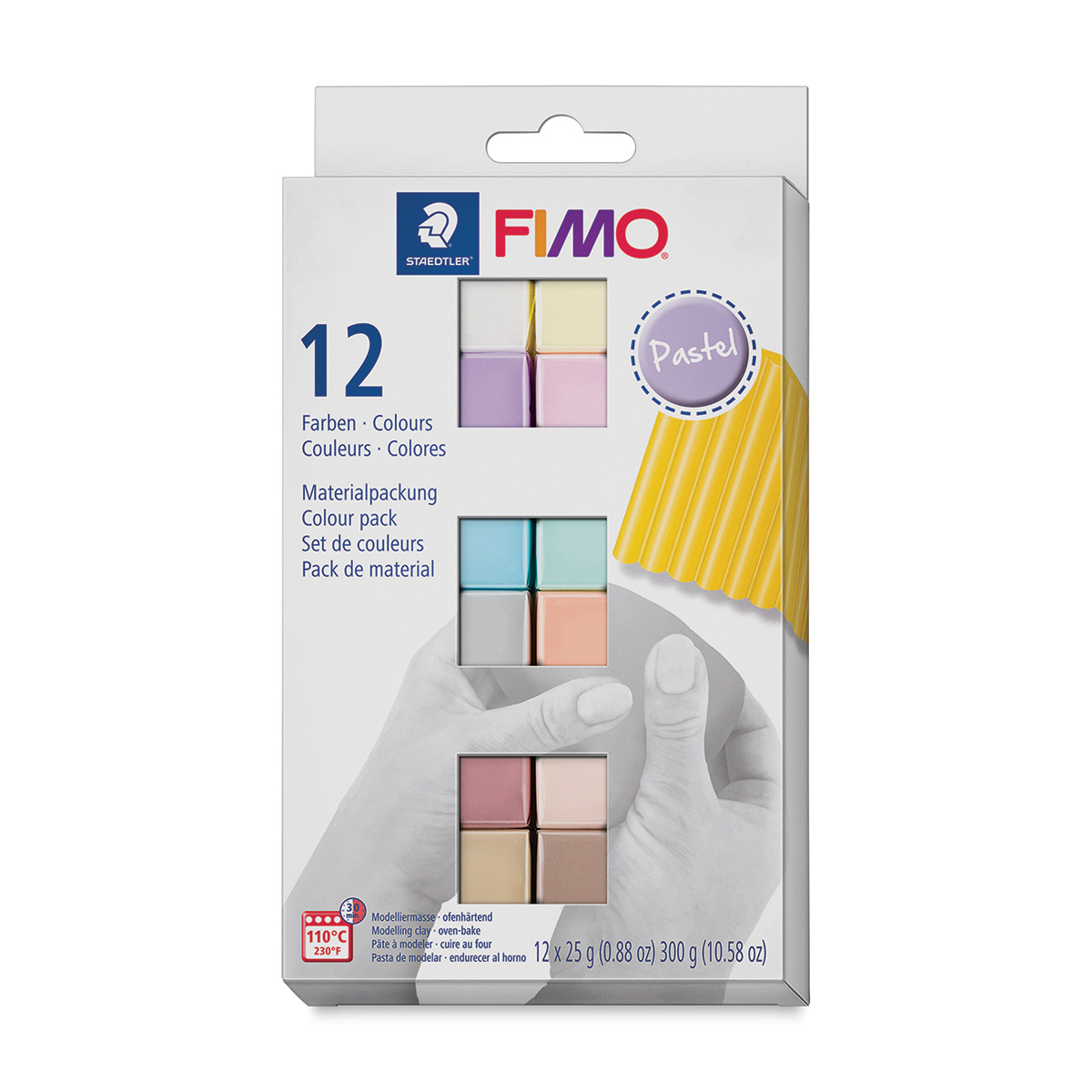 Fimo soft set - colour pack 12 pastel colours