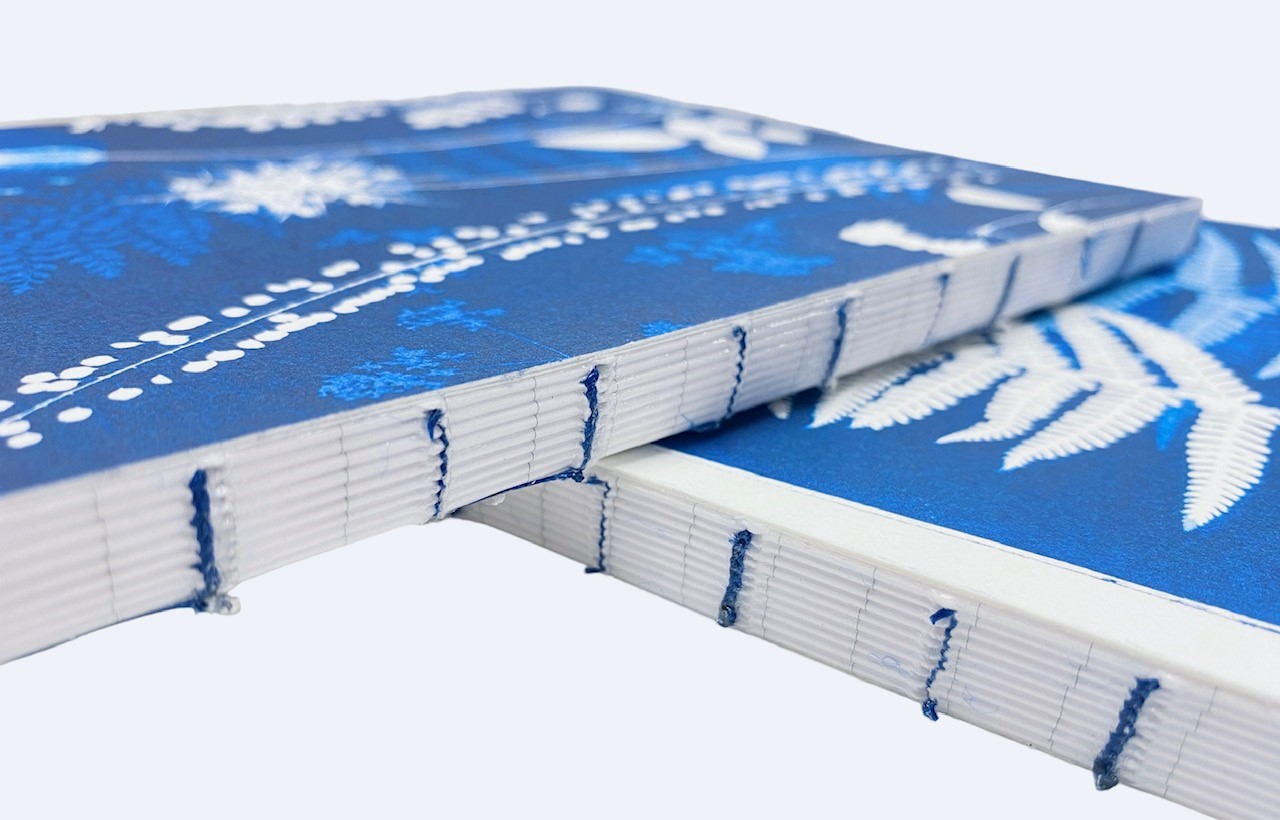 Claire Fontaine Cyanotype Softcover Schrift Gelinieerd A5 80vel. - Afbeelding 2