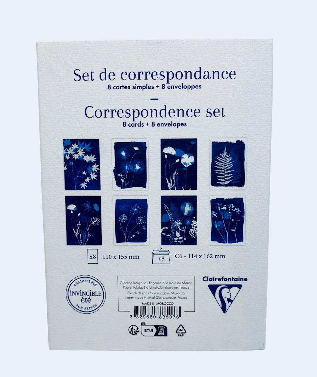 Claire Fontaine Cyanotype 8 Kaarten (110x155mm) En 8 Enveloppen (114x162mm) - Afbeelding 2