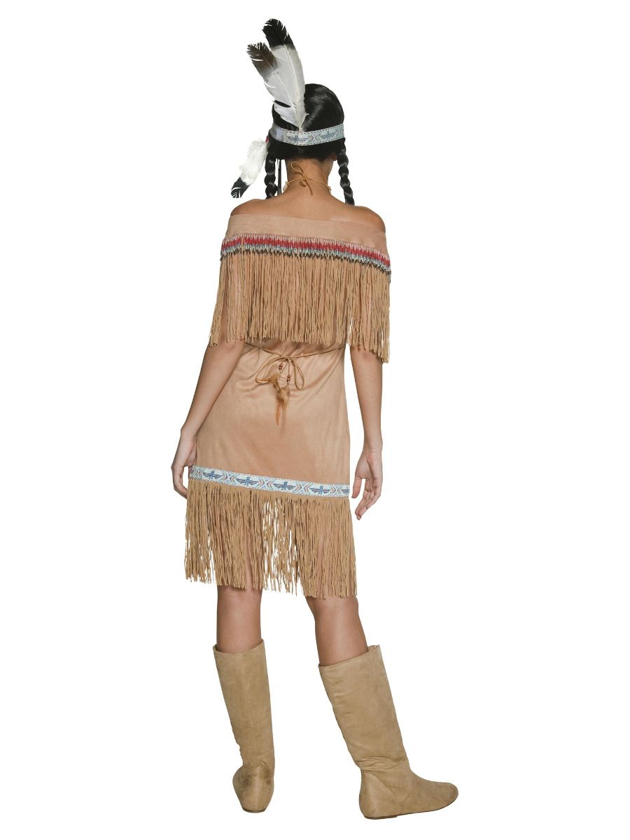 Indiaan Kostuum Dames Luxe Native American - Afbeelding 1