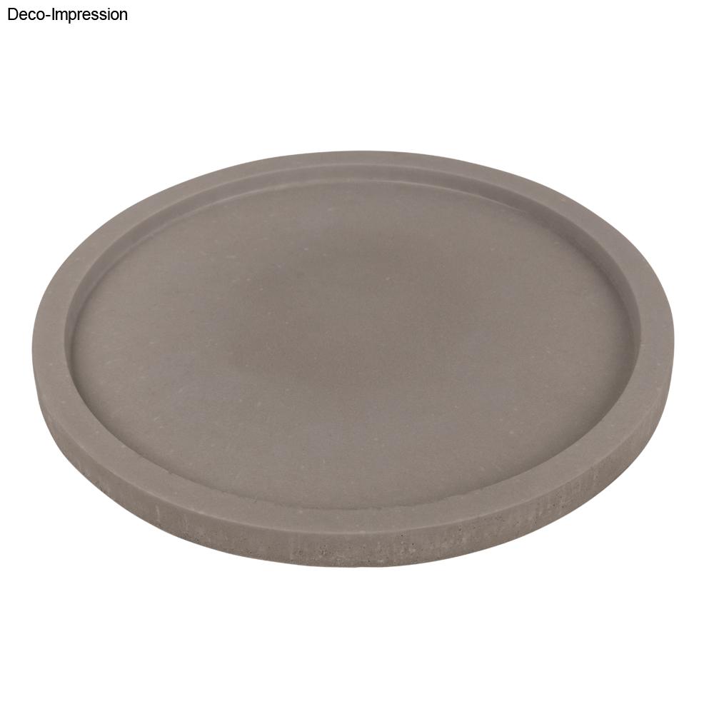 Rayher PET Gietvorm decoplaat rond, 25x25x2cm, rand 1,3cm breed