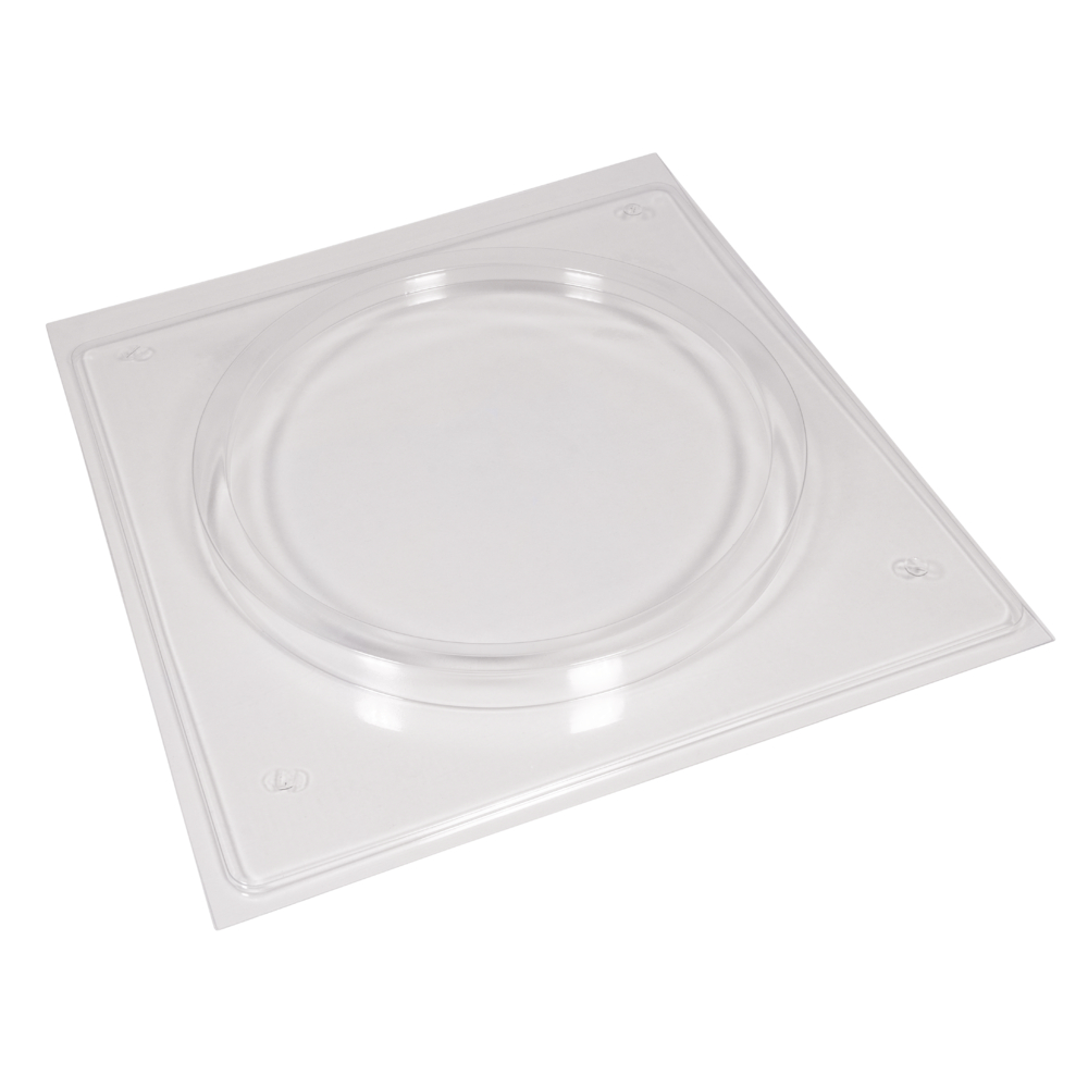 Rayher PET Gietvorm decoplaat rond, 25x25x2cm, rand 1,3cm breed - Afbeelding 2