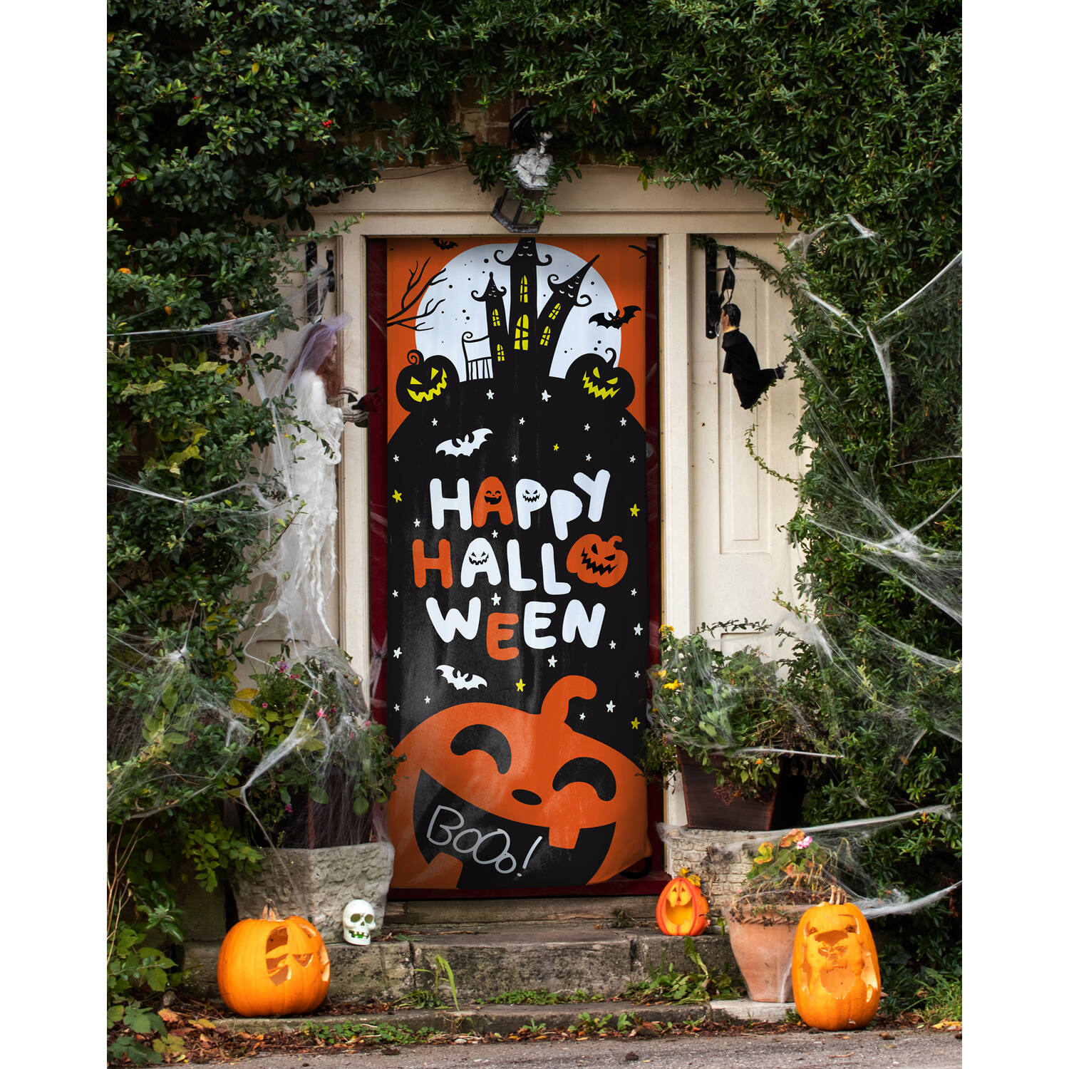 Deurgordijn Happy Halloween 215x80cm - Afbeelding 2