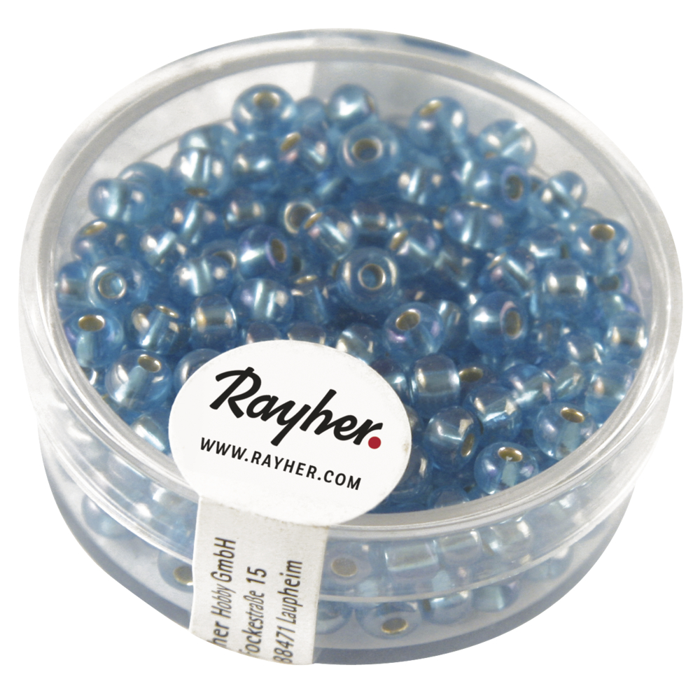 Rocailles Kralen met Zilverkern  4mm - keuze uit 10 kleuren