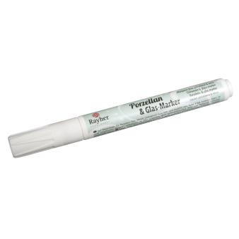 Porselein- & glas-marker, wit, 1-2 mm