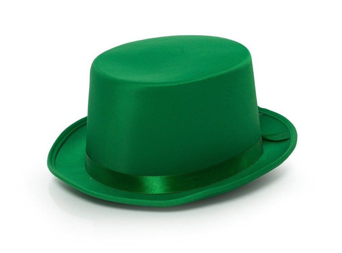Hoge Hoed Satijn Groen