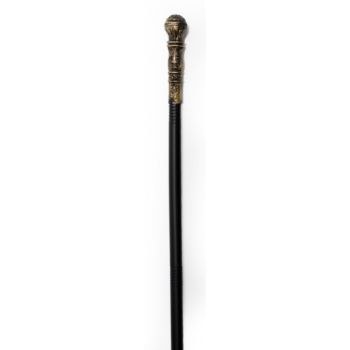 Septer met gouden knop 3-delig 84cm