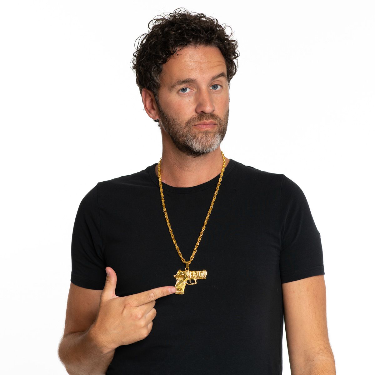 Ketting Goud Metaal Pistool - Afbeelding 2