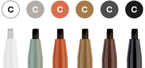 Tekenstift Faber-Castell Pitt Artist Pen kalligrafieset 6x - Afbeelding 2