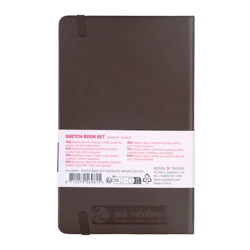 Talens Art Creation schetsboekset Chocoladebruin | 13 x 21 cm, 140 g, 80 vellen - Afbeelding 3