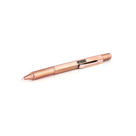 Kikkerland Koperkleurige 3-IN-1 Pen Gereedschap - Afbeelding 1
