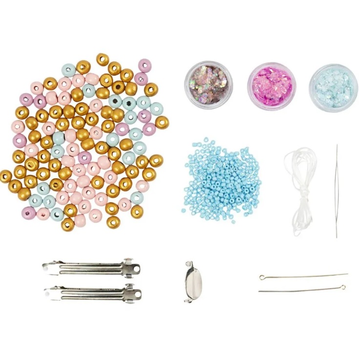 Mini Hobbyset Sieraden Ketting, Armband en Haarklipje - Afbeelding 3