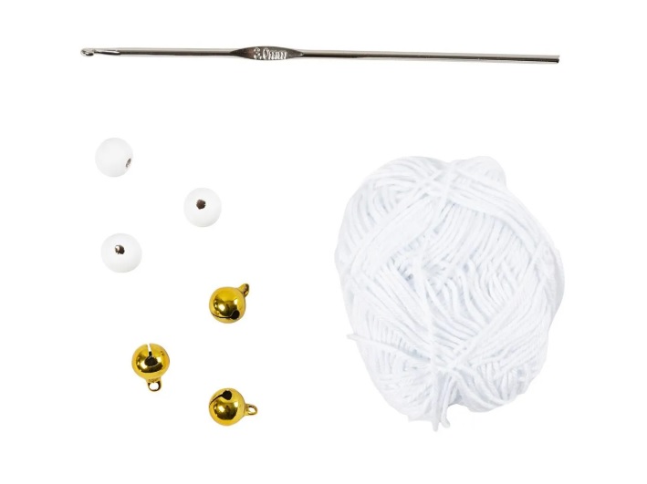 Mini Hobbyset Haken, Sneeuwvlokken, wit, 1 doos - Afbeelding 3