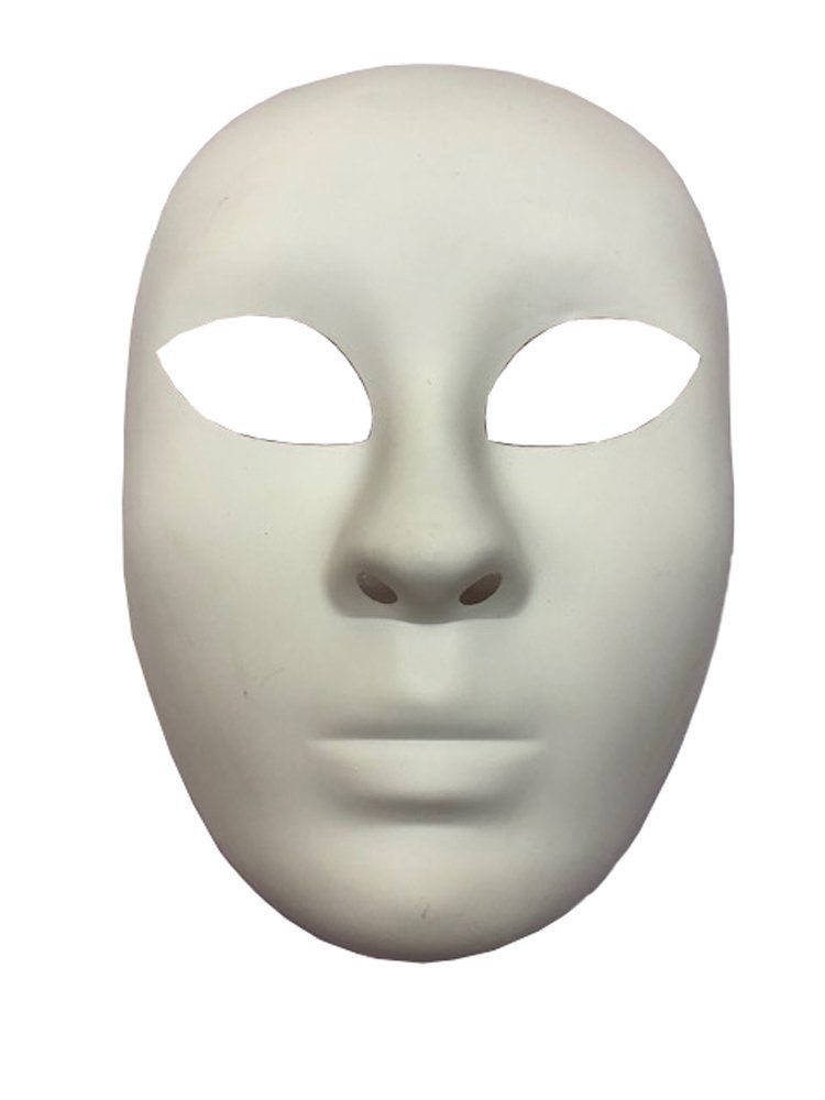 Masker Wit Gezicht - Afbeelding 1