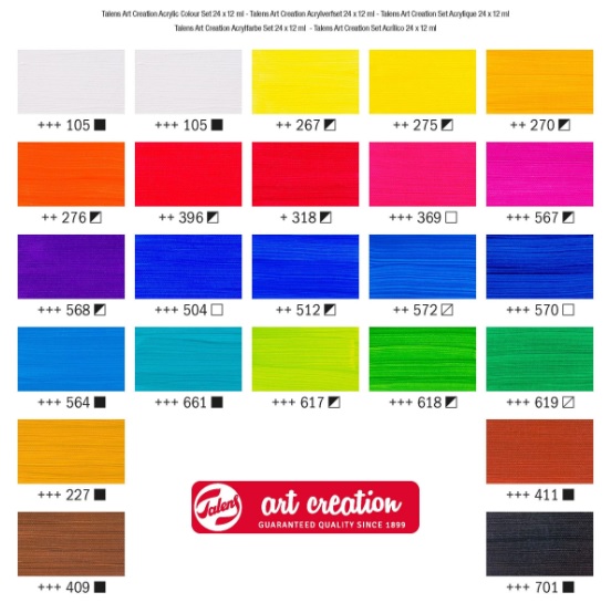 Art Creation Acrylverf set | 24 x 12 ml - Afbeelding 3
