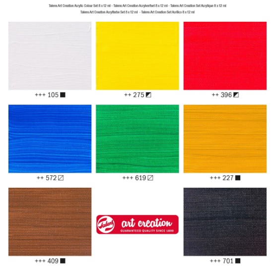 Art Creation Acrylverf set | 8 x 12 ml - Afbeelding 3