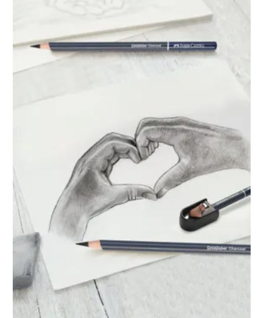 Houtskoolset Faber-Castell 8-delig - Afbeelding 3