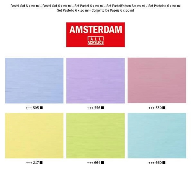 Amsterdam Standard Series acrylverf pastel set | 6 x 20 ml - Afbeelding 3