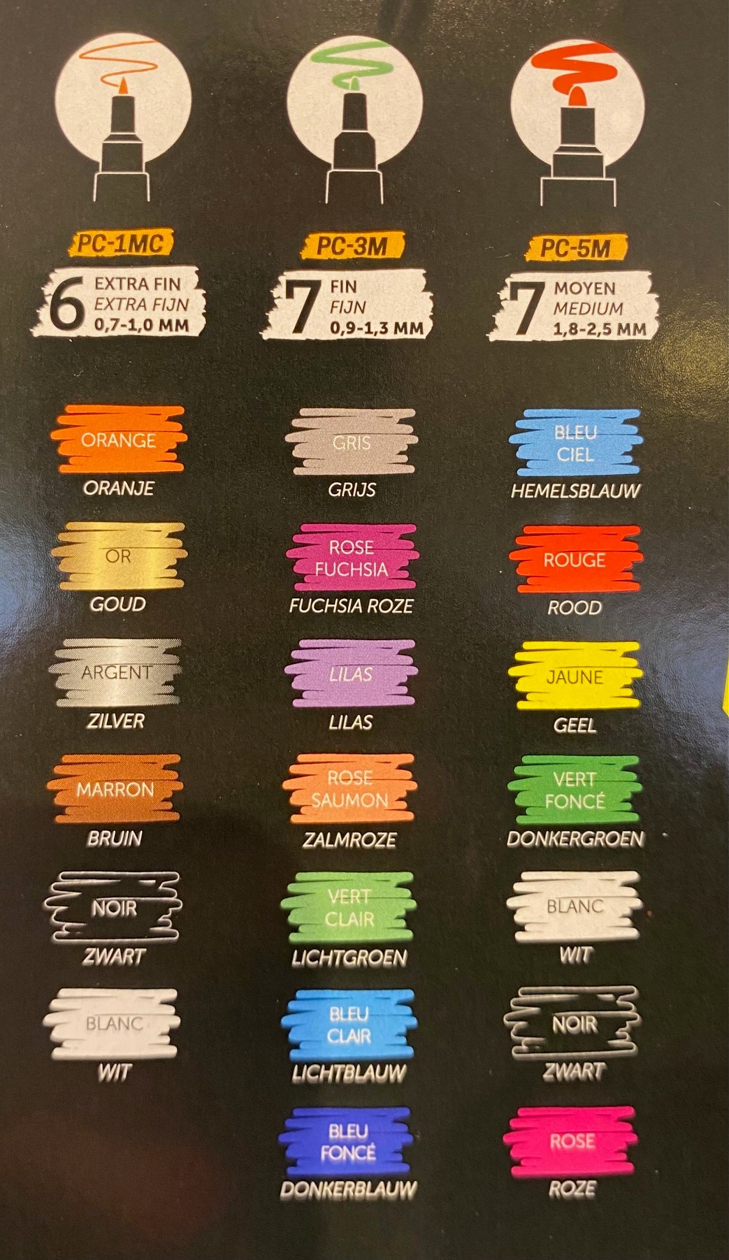 Posca Verfstiften Set Pop Colours 20st. - Afbeelding 2