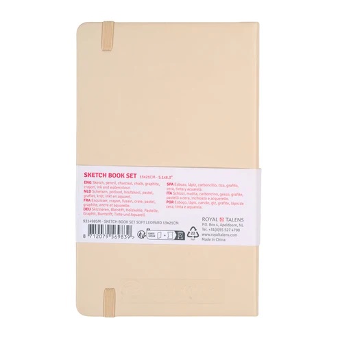 Talens Art Creation schetsboekenset Soft Leopard | 13 x 21 cm, 140 g, 80 vellen - Afbeelding 3