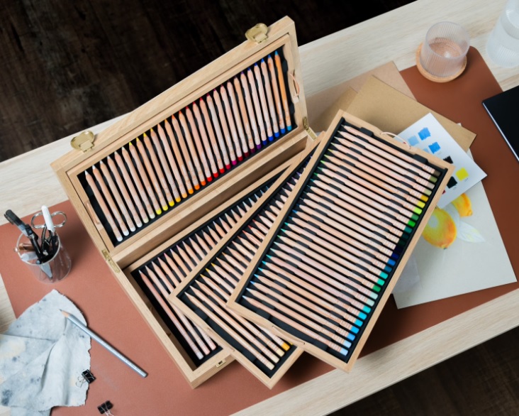 Caran d'Ache Luminance 6901 houten kist 100 kleurpotloden - Afbeelding 3
