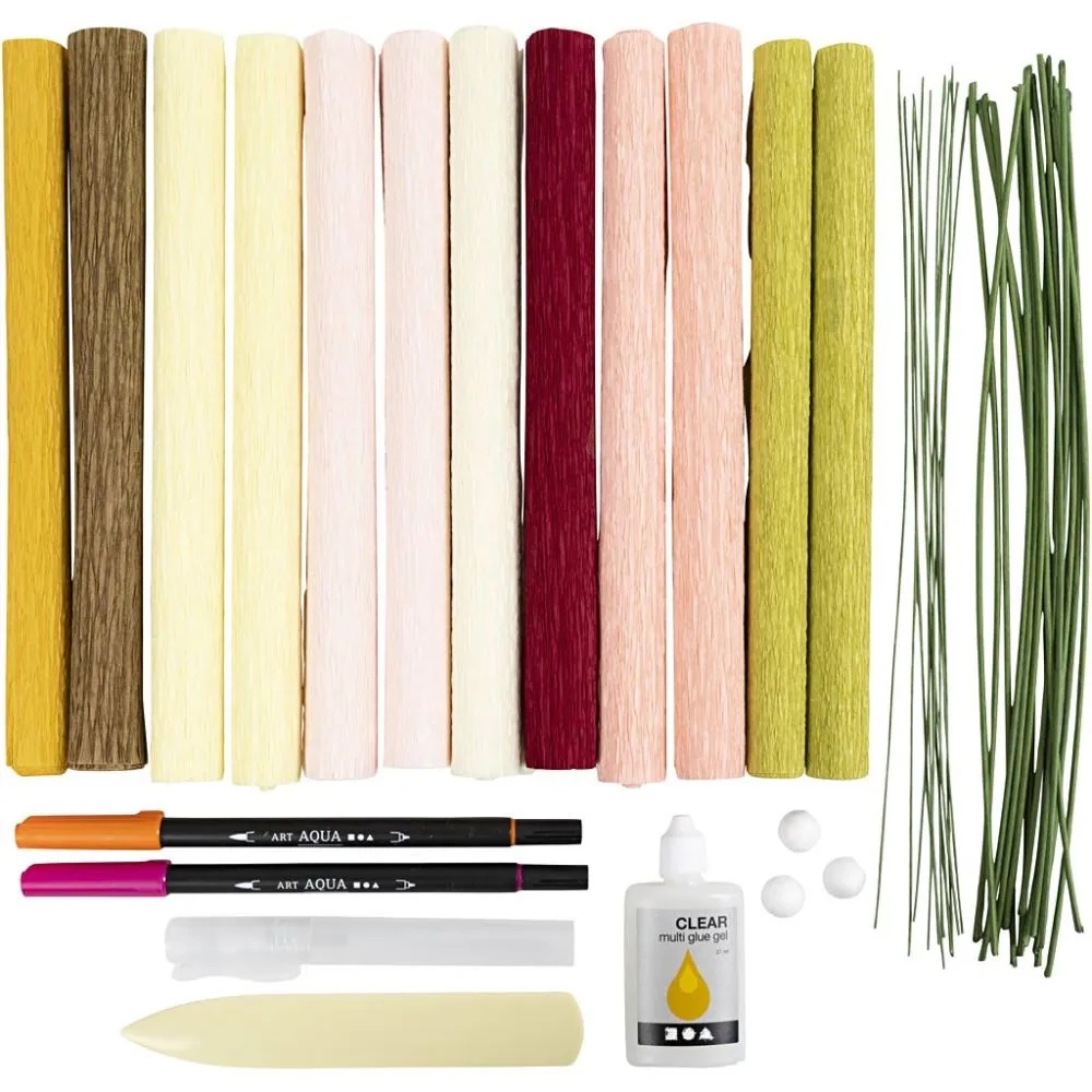 Hobbyset Crêpepapier, Boeket, Crêpe-verhouding: 180%, 1 doos - Afbeelding 3