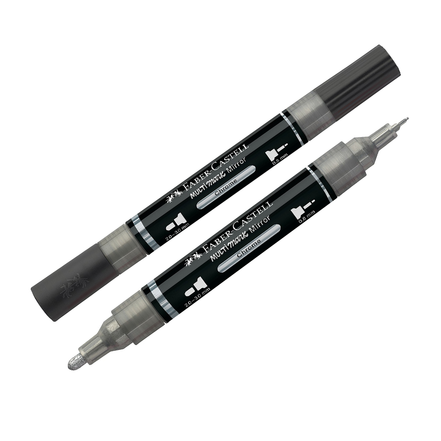 Faber Castell Multi Alcoholmarker Chroom Dubbelzijdig 2/3mm & 0.8mm 