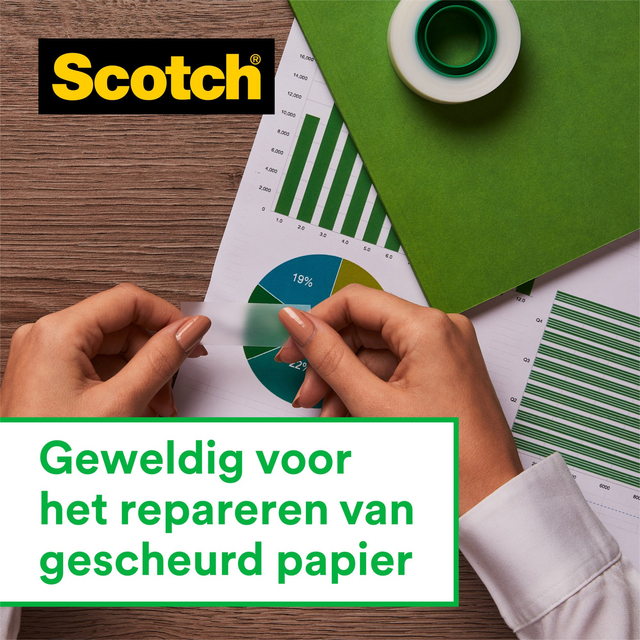 Plakband Scotch Magic 810 19mmx10m onzichtbaar - Afbeelding 3