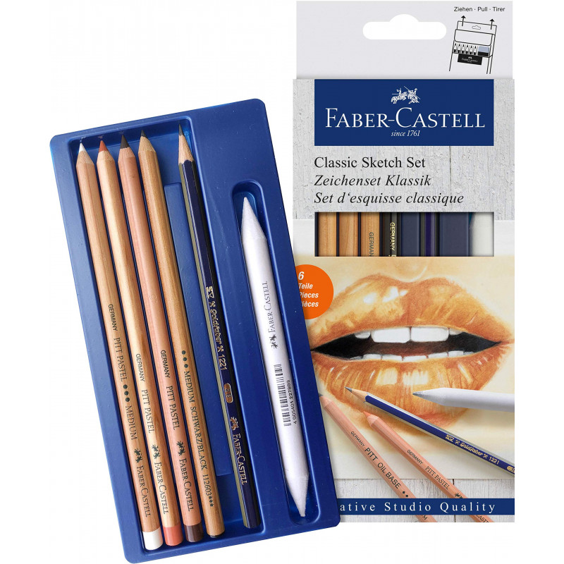 Potloodset Faber-Castell Classic 6-delig