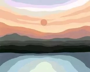 Schilderen Op Nummer Ravensburger Minimalistisch Landschap 30x24cm