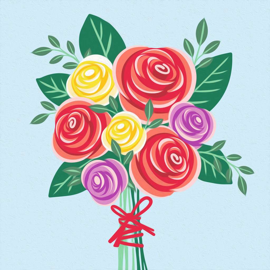 Schilderen Op Nummer Ravensburger Rozen Boeket 20x20cm