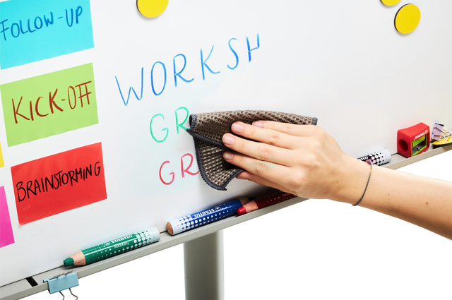 Stabilo Whiteboard Potloden Set 4st. + Puntenslijper & Wisser - Afbeelding 2