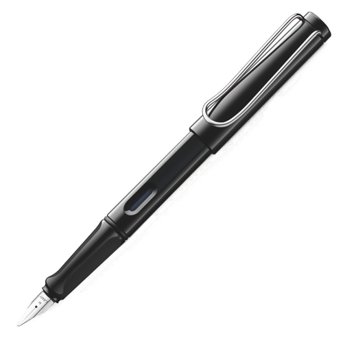 Vulpen LAMY safari zwart glanzend punt M