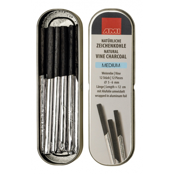 Wijntak Houtskool medium 12 Stck 5-6mm