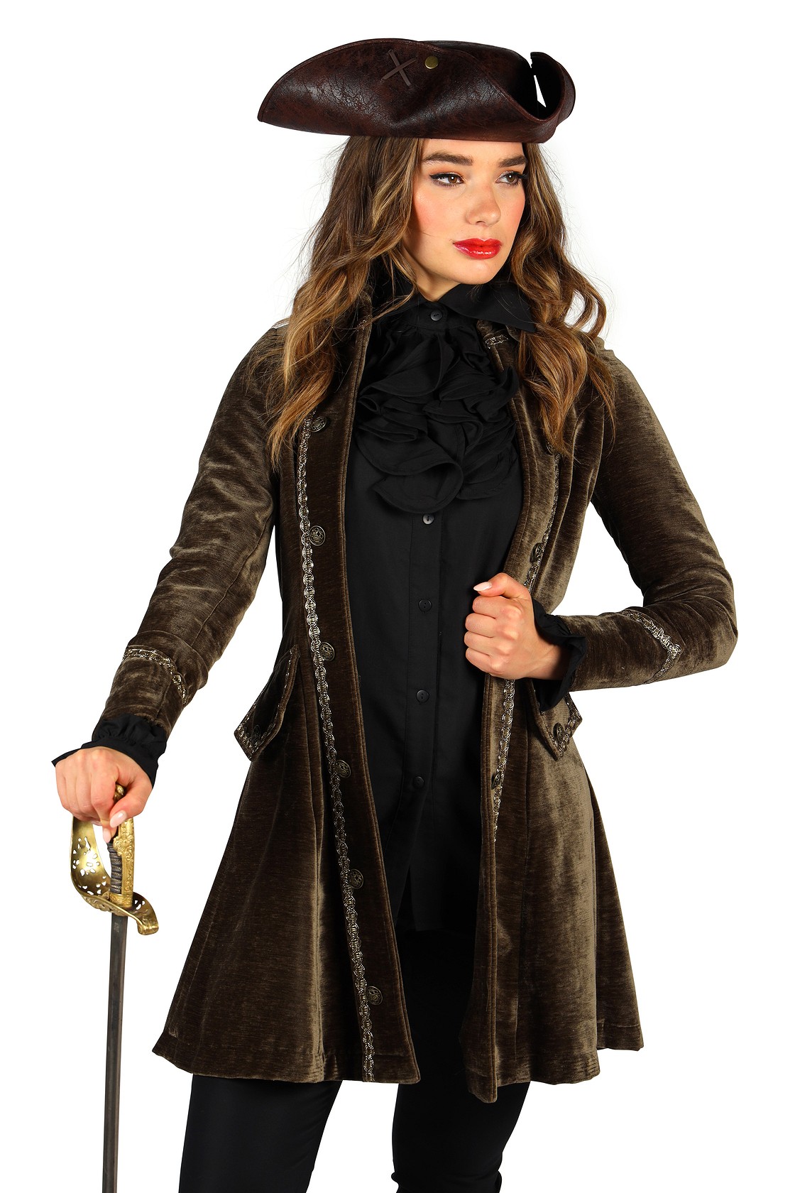 Piratenjas Bad Betty Dames Bruin - Afbeelding 1