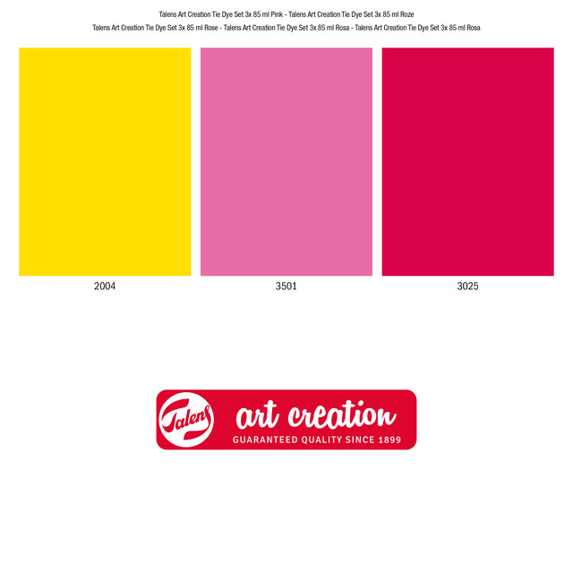 Talens Art Creation Tie-Dye Set 3 x 85 ml Roze - Afbeelding 1