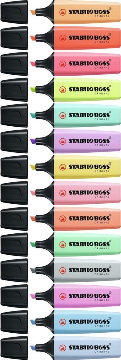STABILO BOSS ORIGINAL Pastel Markeerstiften desk set met pastel kleuren - Afbeelding 2