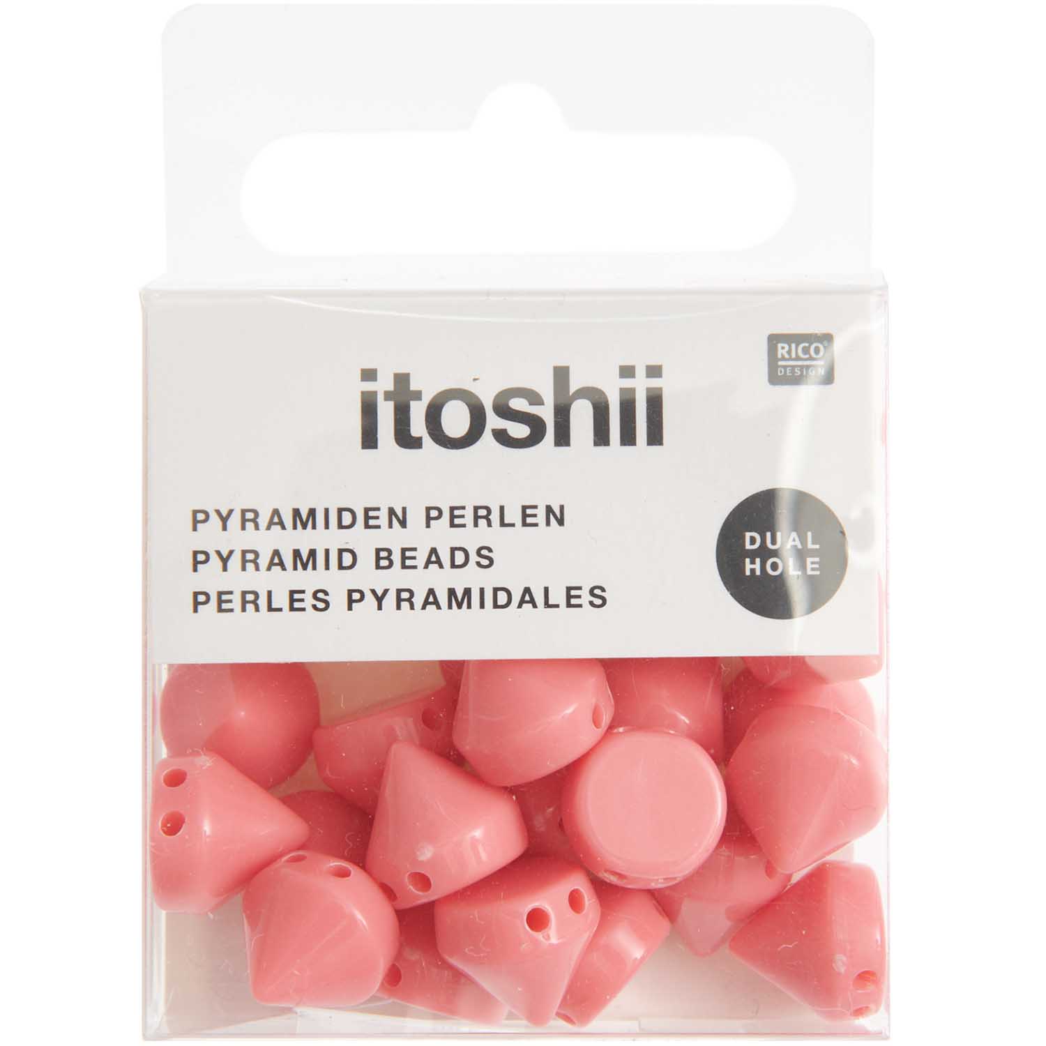 Piramide Kralen Studs Rond Roze