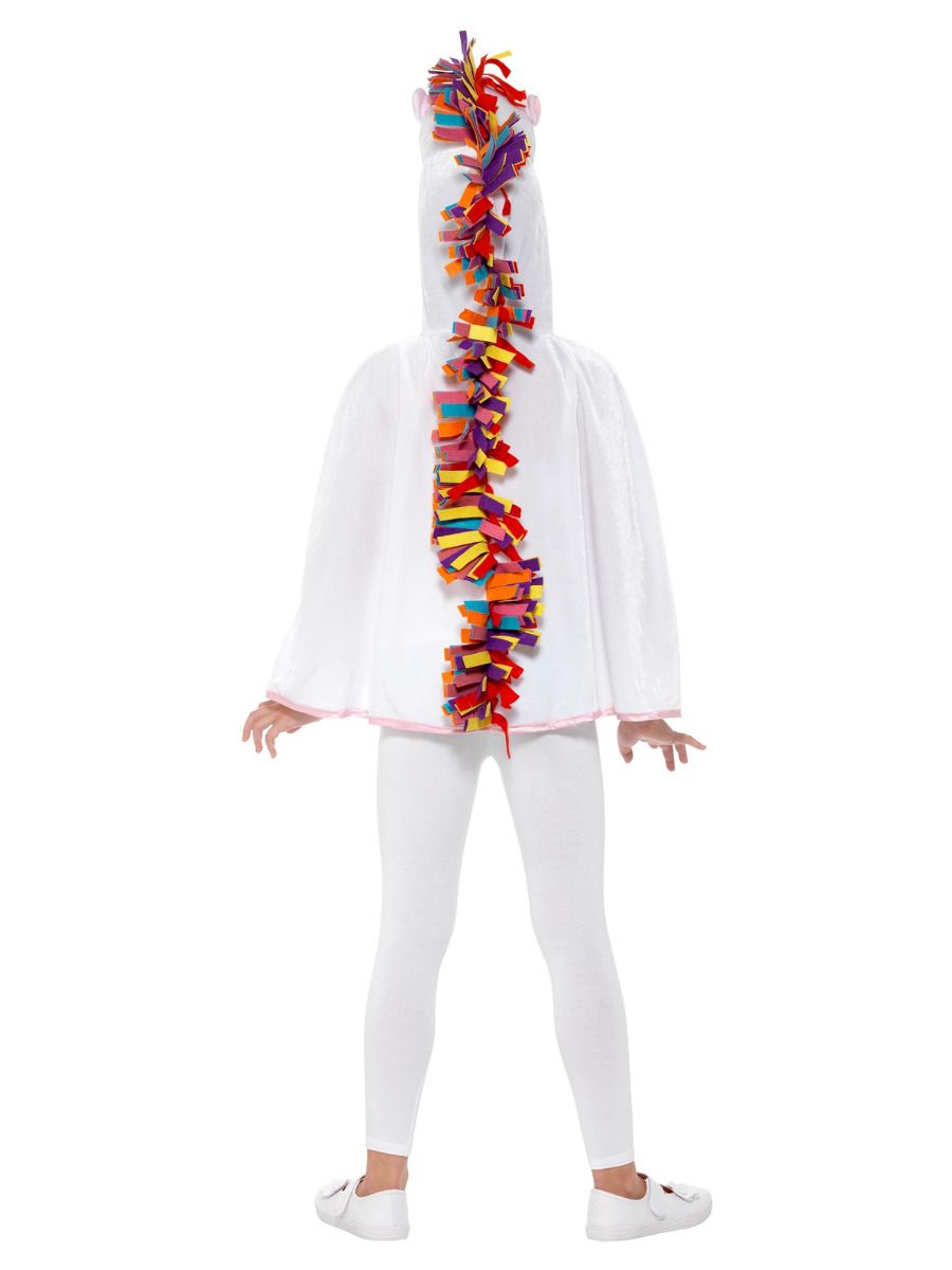 Unicorn/Eenhoorn Cape Wit/Roze - Afbeelding 2