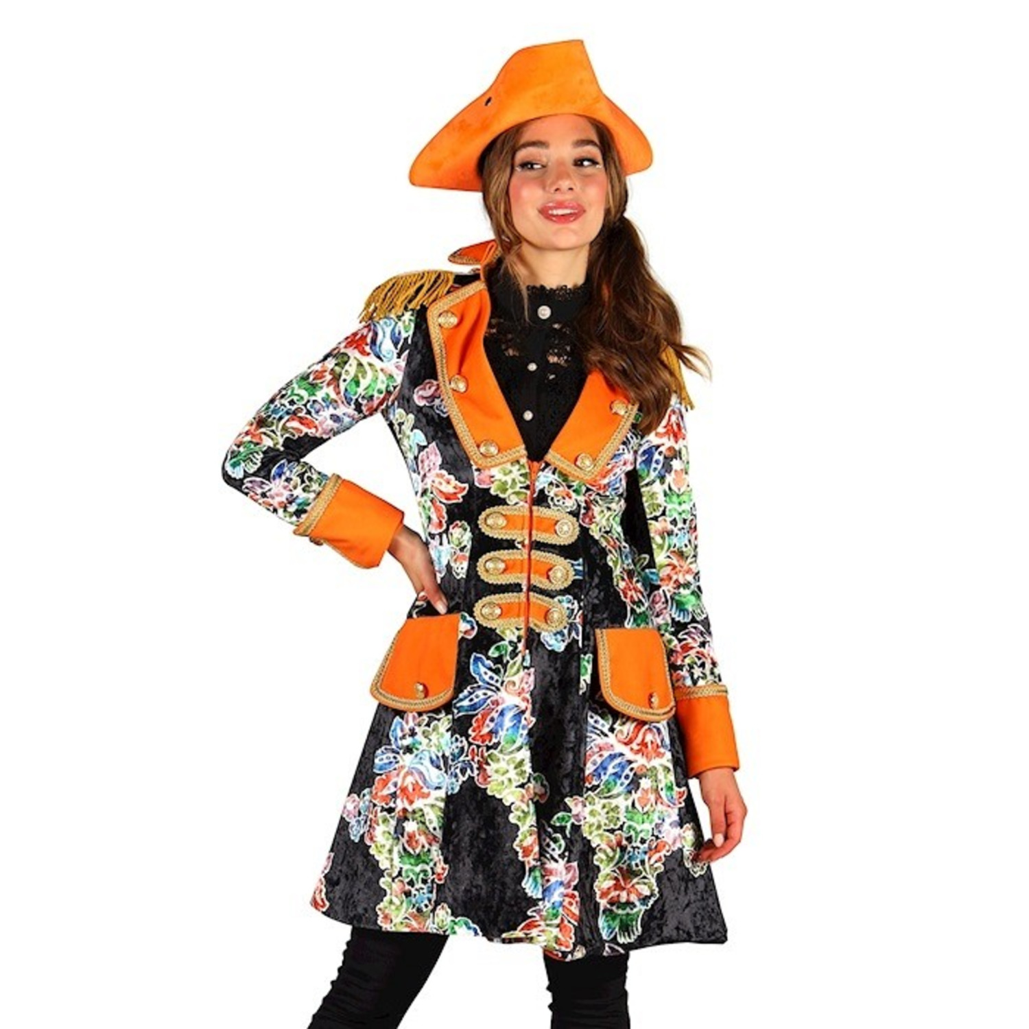 Carnavalsjas "Fiesta" Dames Oranje