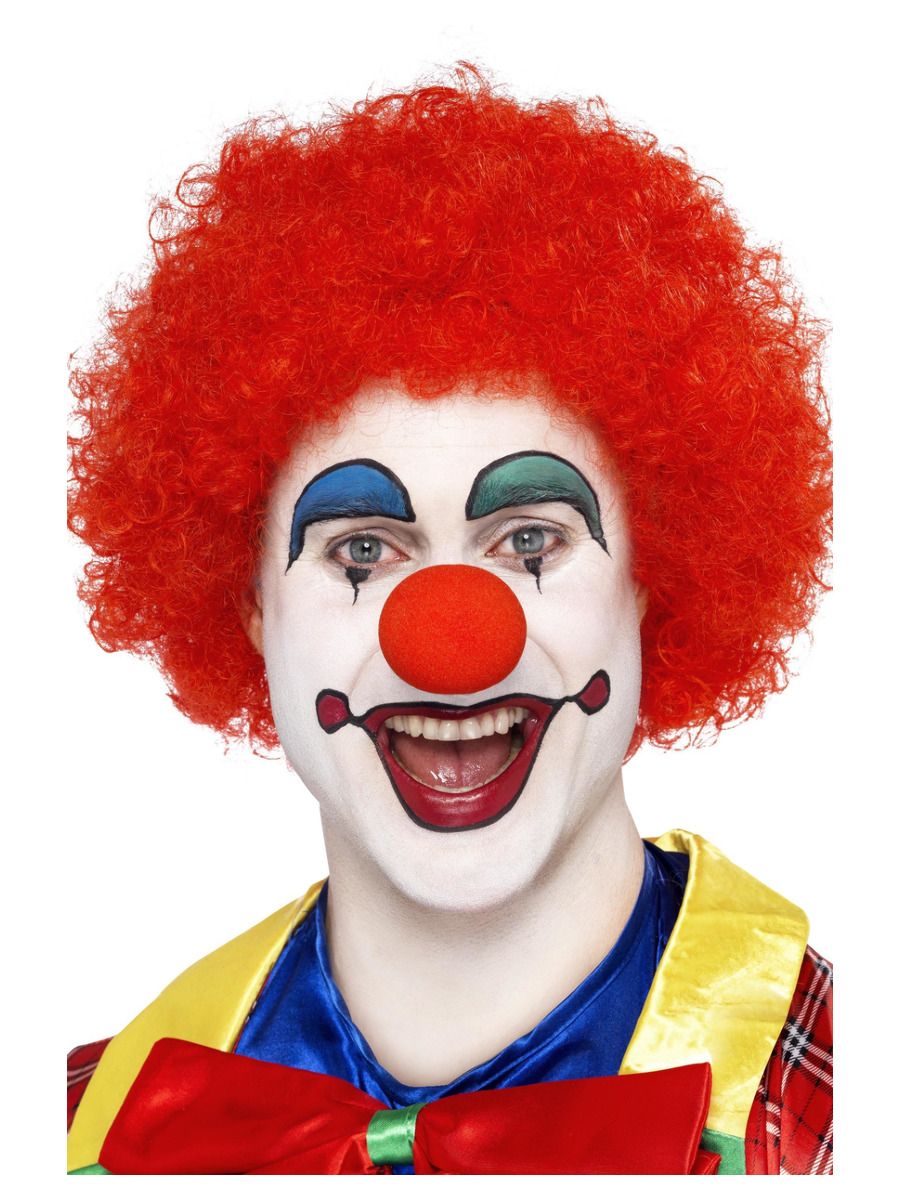 Crazy Clown Pruik Rood - Afbeelding 2