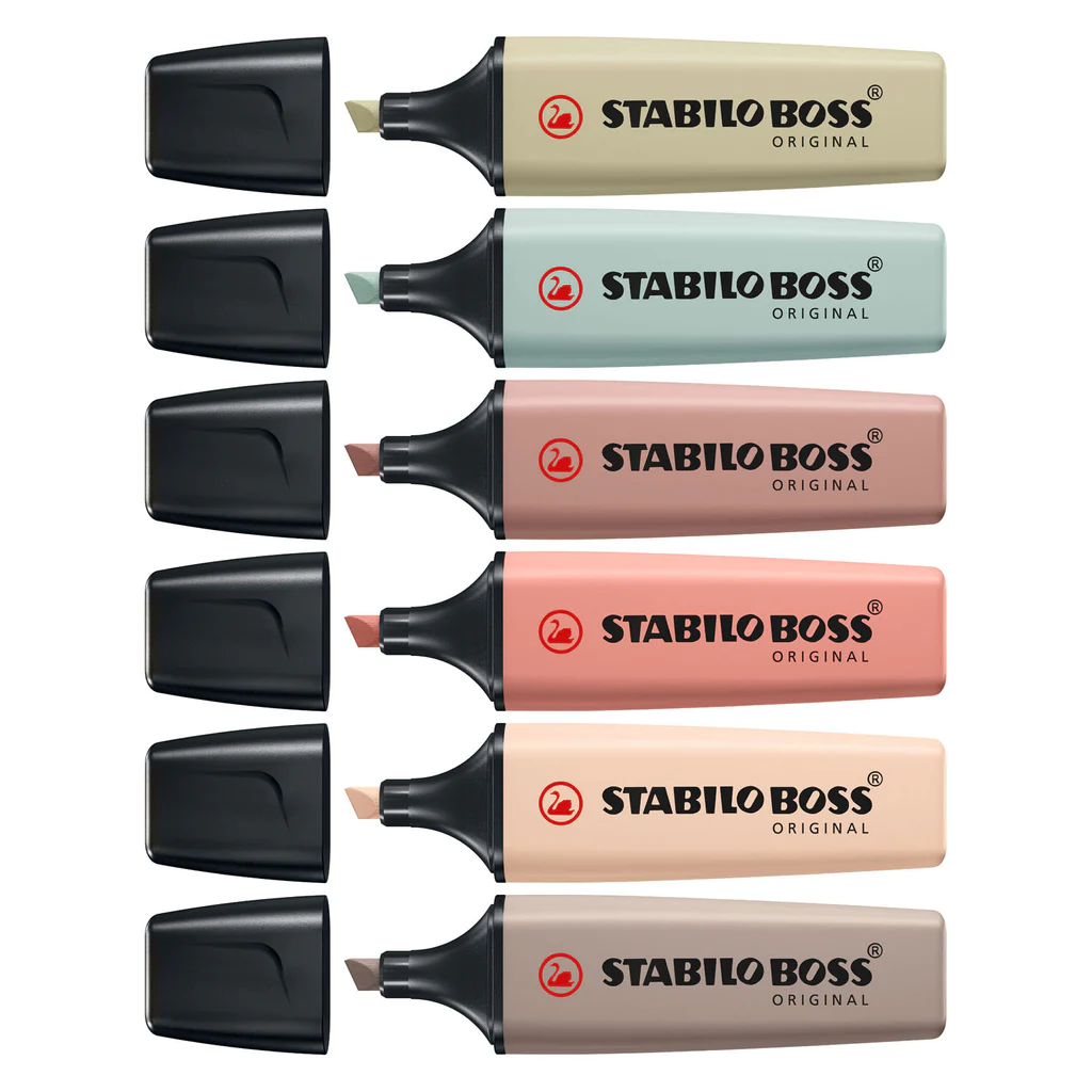 Stabilo Boss Markeerstiften Set Nature Colors 6st. - Afbeelding 2