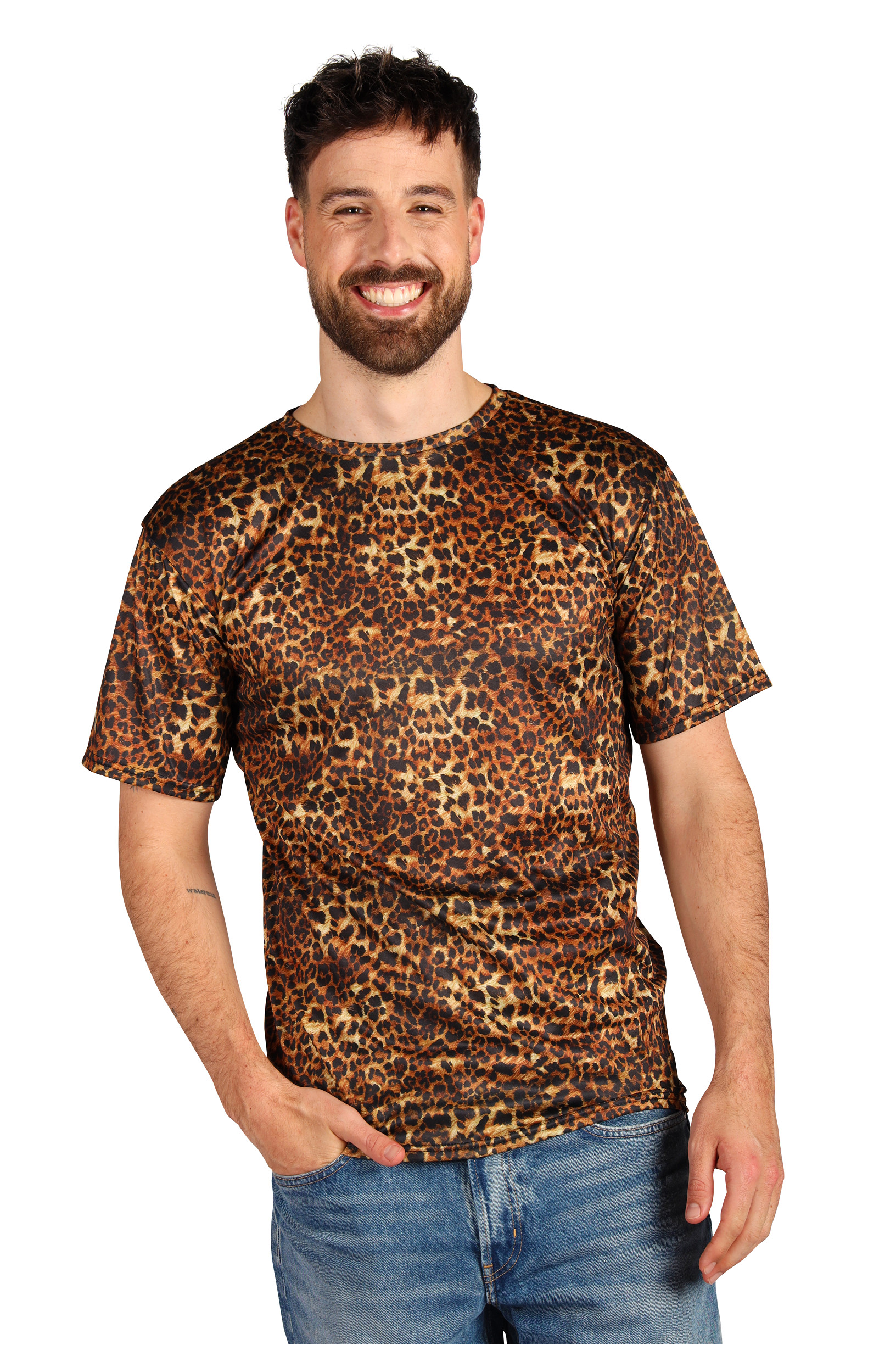 T-shirt Heren Party Animal Panterprint - Afbeelding 2